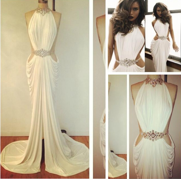 michael costello white dress