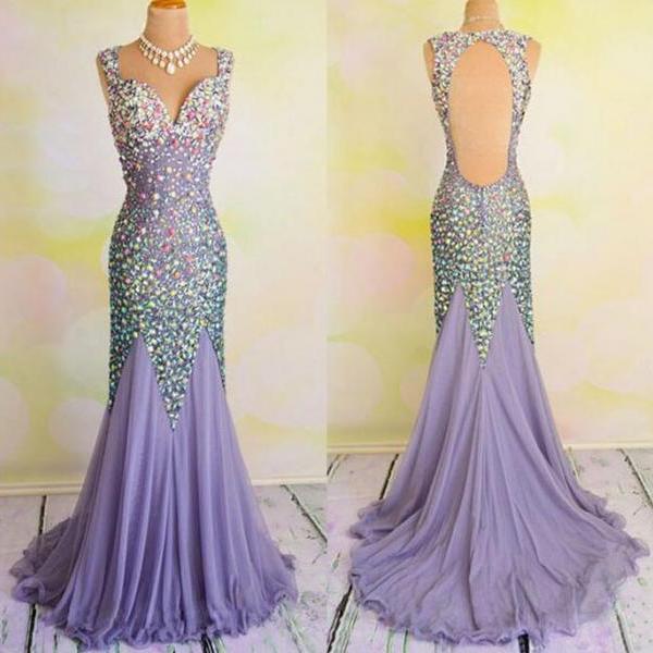 All Over Beaded Prom Dress..